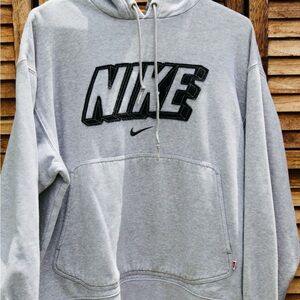 Nike Gray Sweatshirt Classic Pullover Hoodie